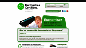 What Cartouchescertifiees.com website looked like in 2020 (4 years ago)