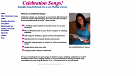 What Celebrationsongs.org website looked like in 2020 (4 years ago)