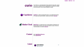 What Curiosoftware.com website looked like in 2020 (4 years ago)