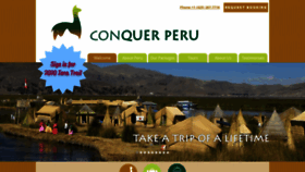 What Conquerperu.com website looked like in 2020 (4 years ago)
