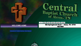 What Centralbaptistalcoa.org website looked like in 2020 (3 years ago)