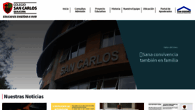 What Colegiosancarlosquilicura.cl website looked like in 2020 (4 years ago)