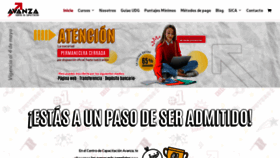 What Cursoavanza.com website looked like in 2020 (4 years ago)