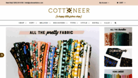 What Cottoneerfabrics.com website looked like in 2020 (4 years ago)