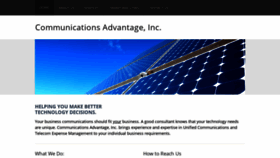 What Communicationsadvantage.com website looked like in 2020 (4 years ago)