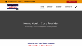 What Caregiversamerica.com website looked like in 2020 (4 years ago)