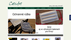 What Cuteart.sk website looked like in 2020 (4 years ago)