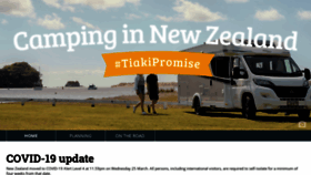 What Camping.org.nz website looked like in 2020 (4 years ago)