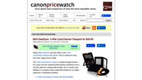 What Canonpricewatch.com website looked like in 2020 (4 years ago)