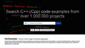 What Cpp.hotexamples.com website looked like in 2020 (4 years ago)