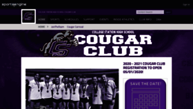 What Cshscougarclub.com website looked like in 2020 (4 years ago)
