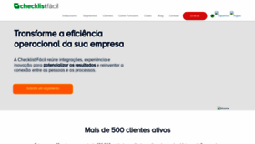What Checklistfacil.com.br website looked like in 2020 (4 years ago)