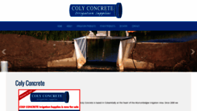 What Colyconcrete.com.au website looked like in 2020 (4 years ago)