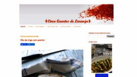 What Cincoquartosdelaranja.com website looked like in 2020 (4 years ago)