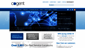 What Cogentco.com website looked like in 2020 (4 years ago)