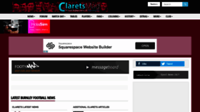 What Clarets-mad.co.uk website looked like in 2020 (3 years ago)