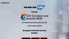 What Cioconclave.in website looked like in 2020 (4 years ago)