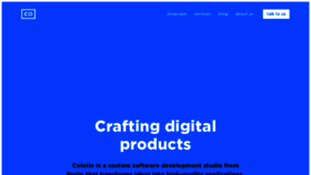 What Coletiv.com website looked like in 2020 (4 years ago)