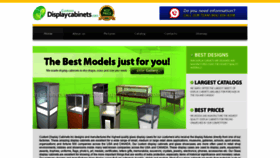 What Customdisplaycabinets.com website looked like in 2020 (3 years ago)