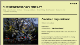 What Christinedebrosky.com website looked like in 2020 (4 years ago)