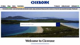 What Cicerone.co.uk website looked like in 2020 (4 years ago)