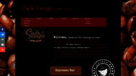 What Cafetempocoffeehouse.com website looked like in 2020 (4 years ago)