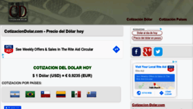 What Cotizacion-dolar.com website looked like in 2020 (4 years ago)