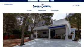 What Casaserenaformentera.com website looked like in 2020 (4 years ago)