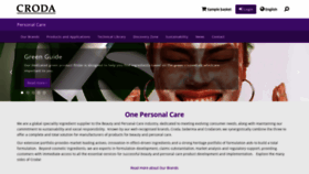 What Crodapersonalcare.com website looked like in 2020 (3 years ago)
