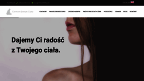 What Centrumestetyki.pl website looked like in 2020 (3 years ago)