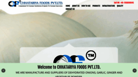 What Chhatariyafoods.com website looked like in 2020 (4 years ago)