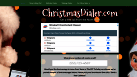 What Christmasdialer.com website looked like in 2020 (3 years ago)