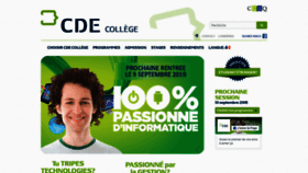 What Cde-college.com website looked like in 2020 (4 years ago)