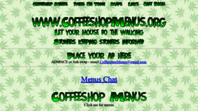 What Coffeeshopmenus.org website looked like in 2020 (3 years ago)