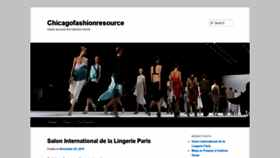 What Chicagofashionresource.com website looked like in 2020 (4 years ago)