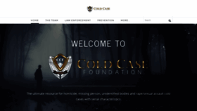 What Coldcasefoundation.org website looked like in 2020 (4 years ago)