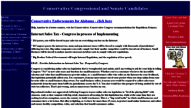 What Conservative-congress.info website looked like in 2020 (4 years ago)
