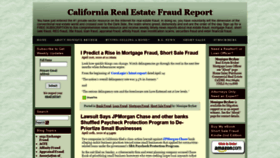 What Californiarealestatefraudreport.com website looked like in 2020 (4 years ago)