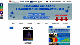 What Czestochowa.pl website looked like in 2020 (3 years ago)