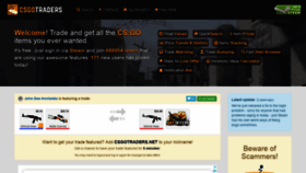 What Csgotraders.net website looked like in 2020 (4 years ago)