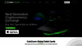 What Coinzoom.com website looked like in 2020 (4 years ago)