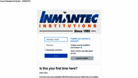 What Cms.inmantec.edu website looked like in 2020 (4 years ago)