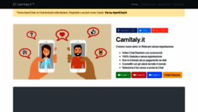 What Camitaly.it website looked like in 2020 (3 years ago)
