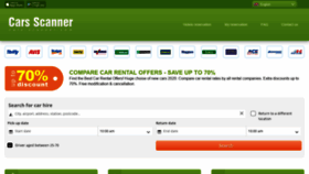 What Cars-scanner.co.uk website looked like in 2020 (4 years ago)