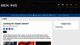 What Classicstereo.us website looked like in 2020 (4 years ago)