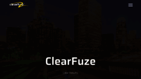 What Clearfuze.com website looked like in 2020 (4 years ago)