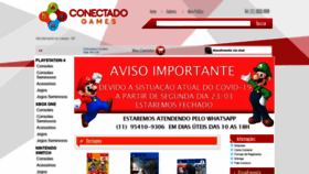 What Conectadogames.com.br website looked like in 2020 (3 years ago)