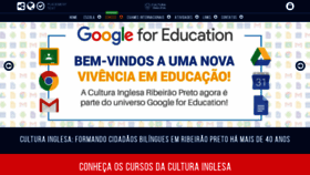 What Culturainglesaribeirao.com.br website looked like in 2020 (3 years ago)