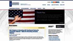 What Congressfoundation.org website looked like in 2020 (4 years ago)