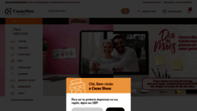 What Cacaushow.com.br website looked like in 2020 (5 years ago)